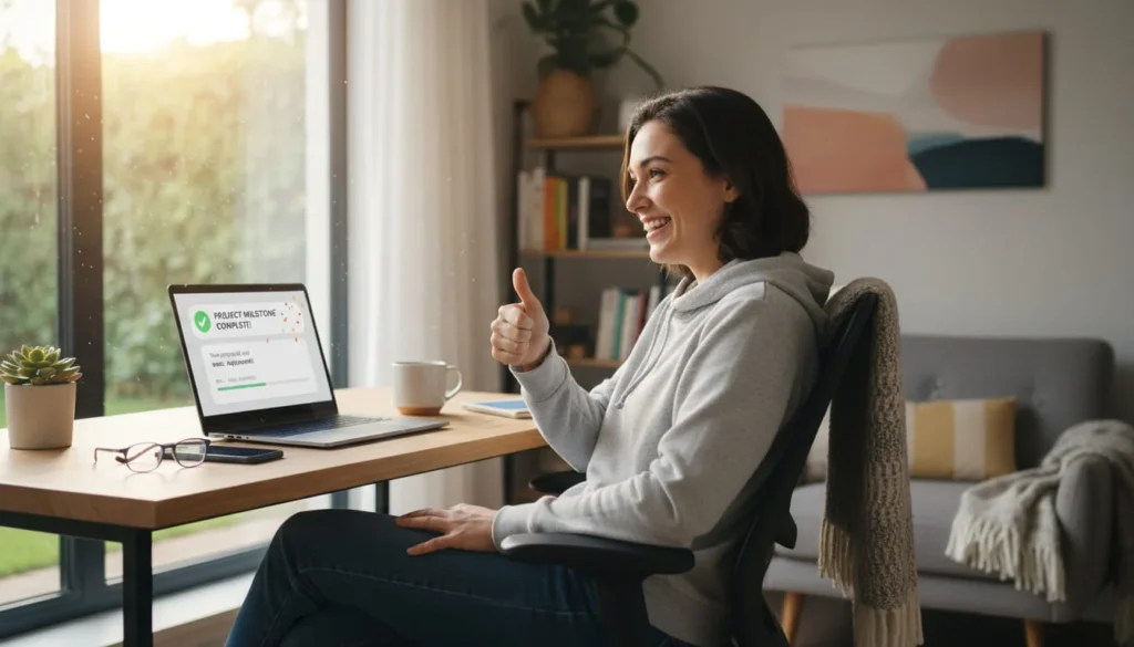 Celebrating online earning success