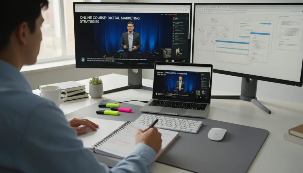 Learning essential skills for freelance work through online courses