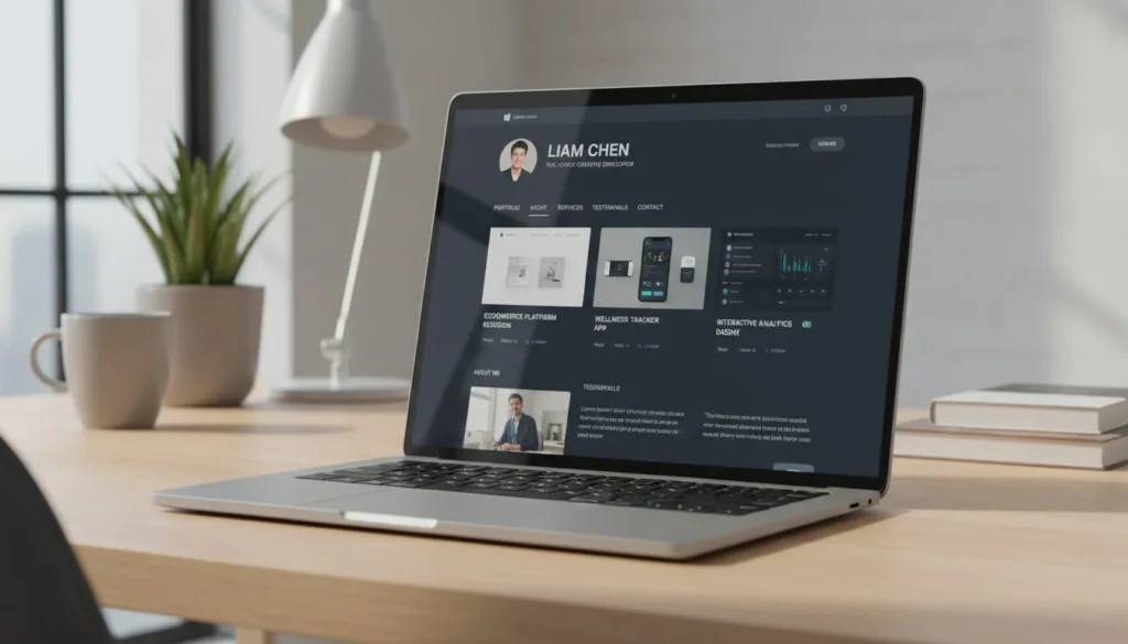 Example of professional freelancer profile setup for online earning success