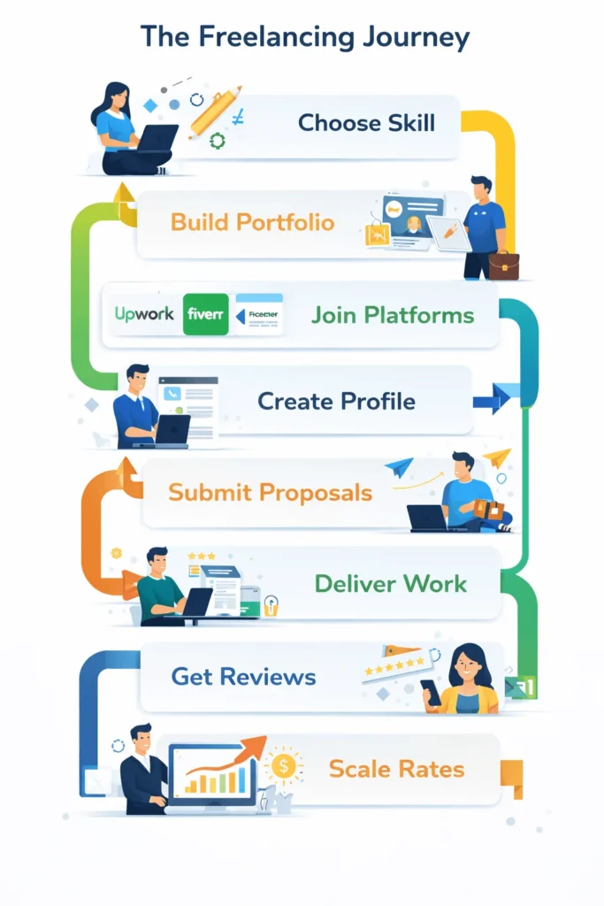 Freelancing Journey Flowchart)