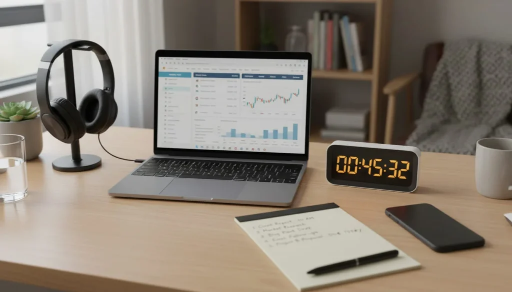 Time management for online work