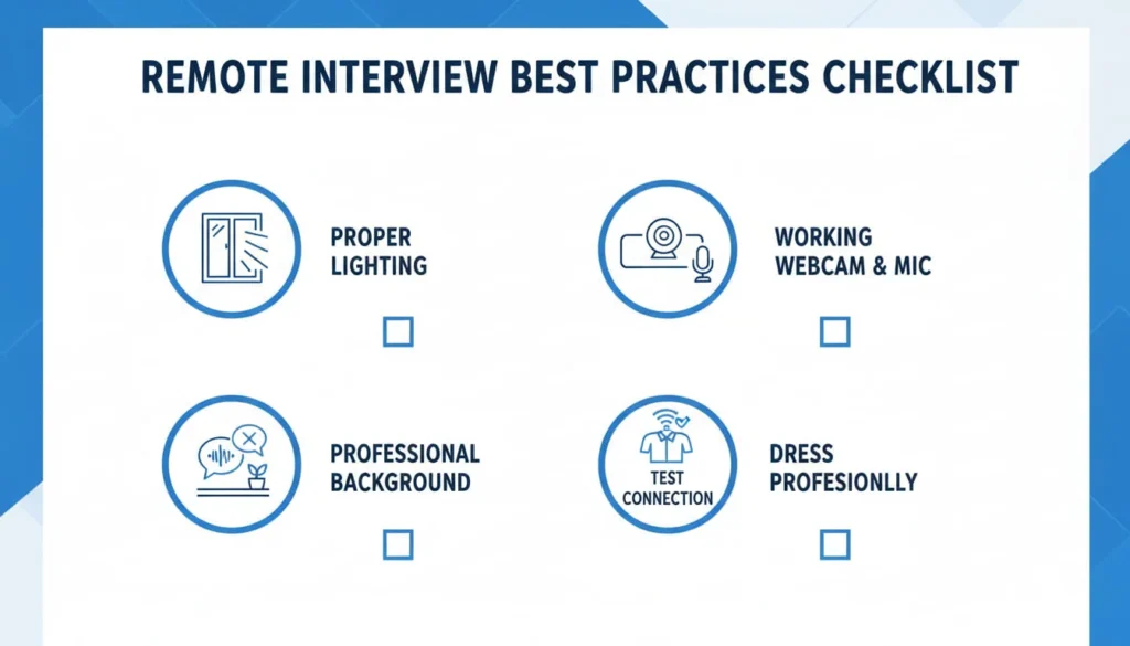 remote interview setup best practices