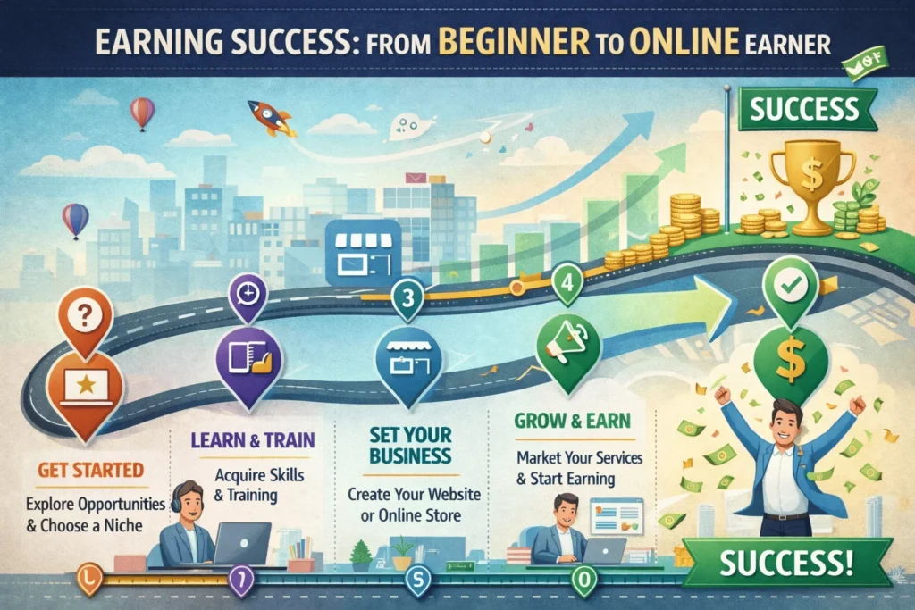 Online earning success roadmap