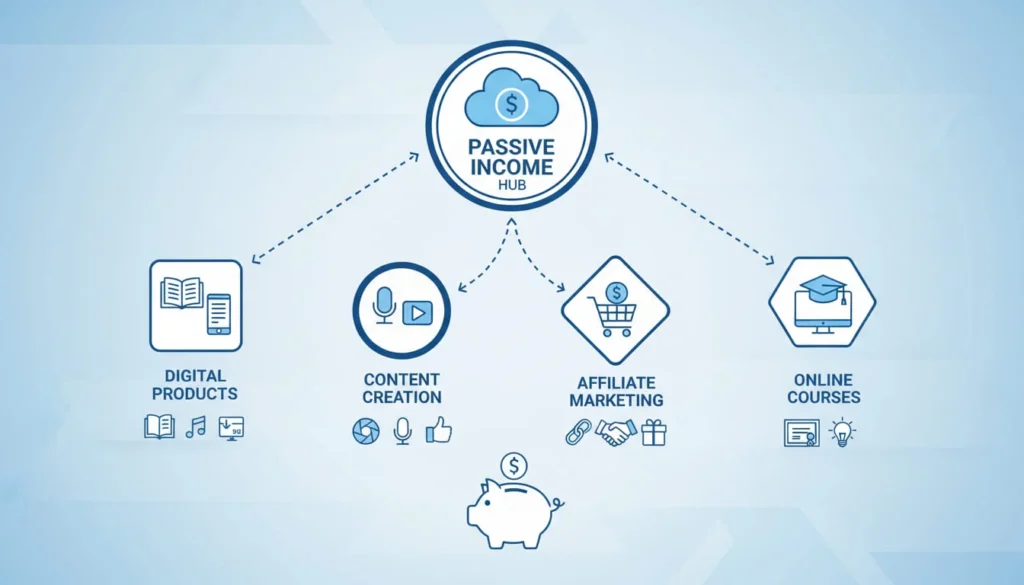 Types of passive income streams and side hustles