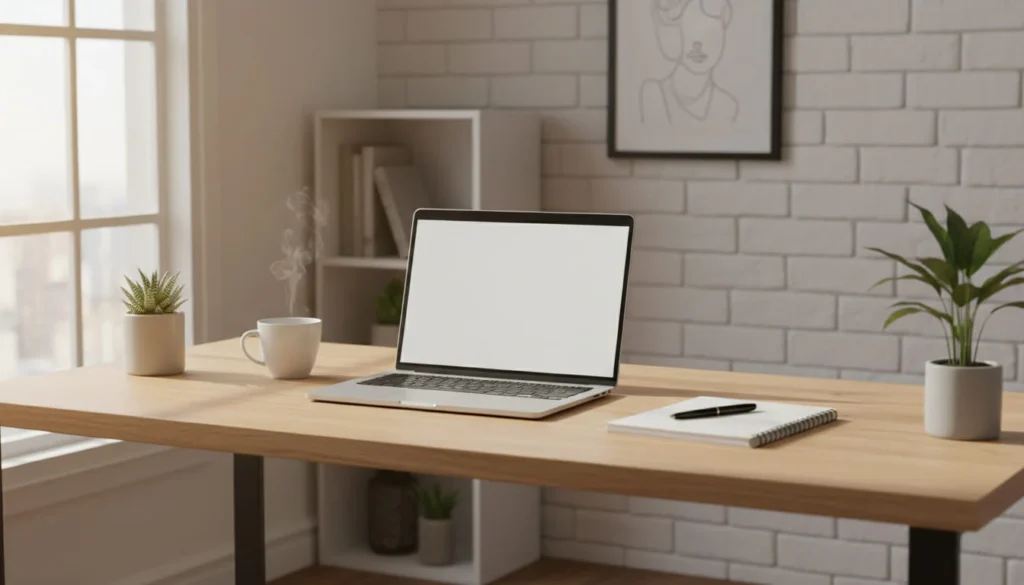 Home office setup for passive side hustle work